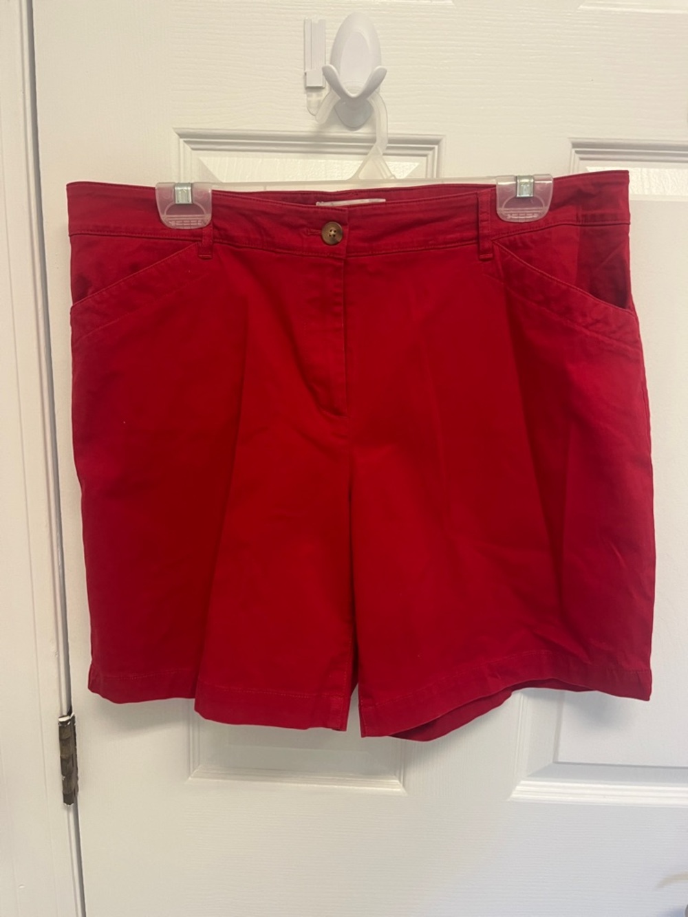 Talbots Vibrant Red Casual Bermuda Shorts